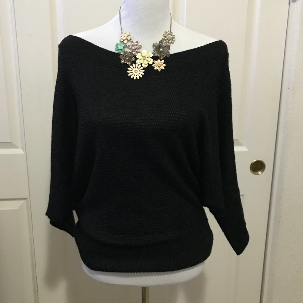 2b Bebe black off the shoulder top
